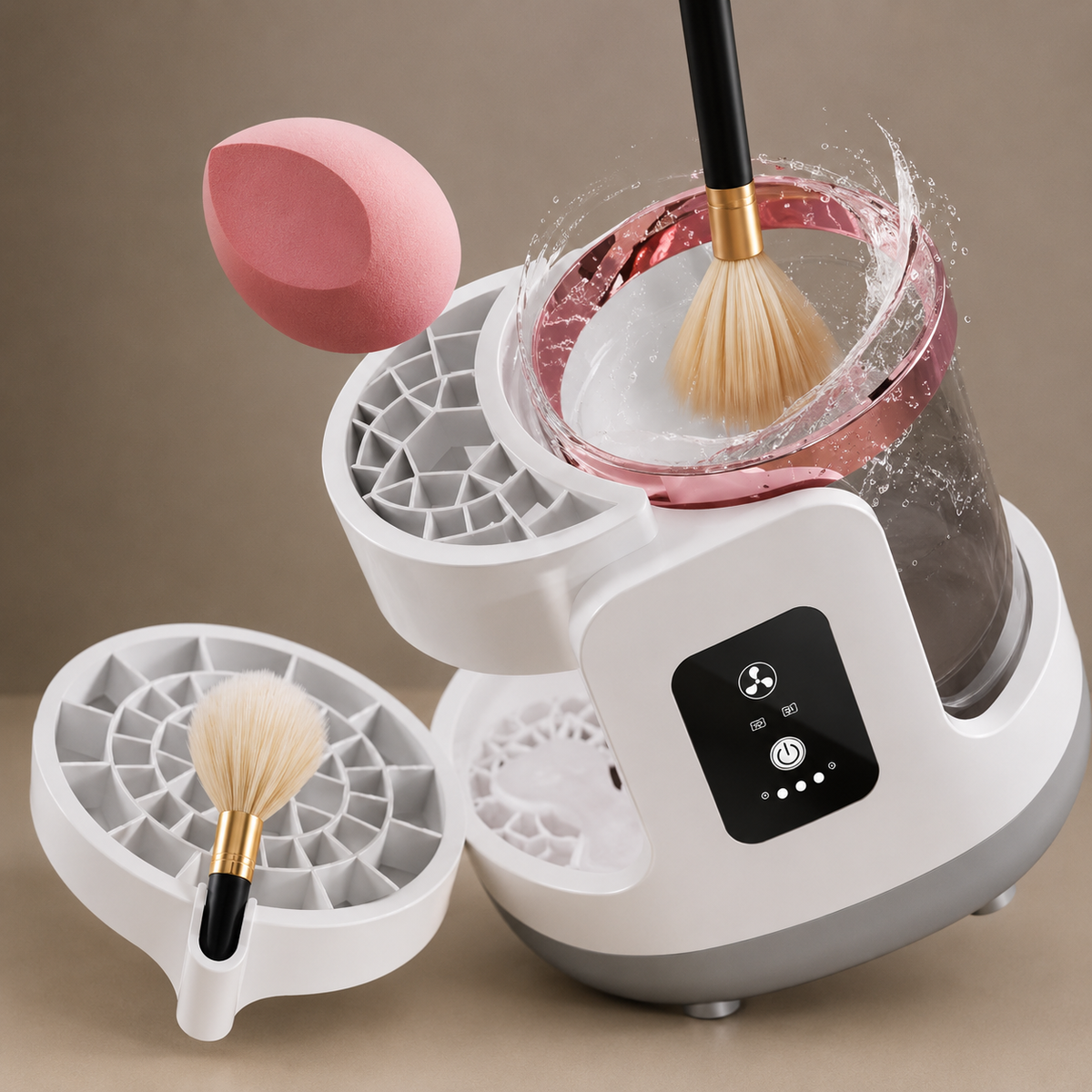 Nettoyeur-Sécheur-Stérilisateur de brosses à maquillage