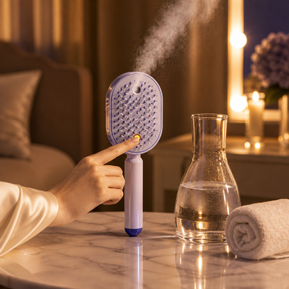 AquaBrush - Brosse Brumisateur & Massage
