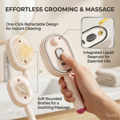 AquaBrush - Brosse Brumisateur & Massage